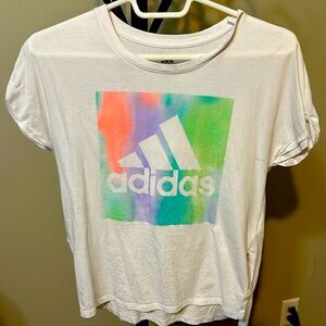 Adidas logo tee with slit sides